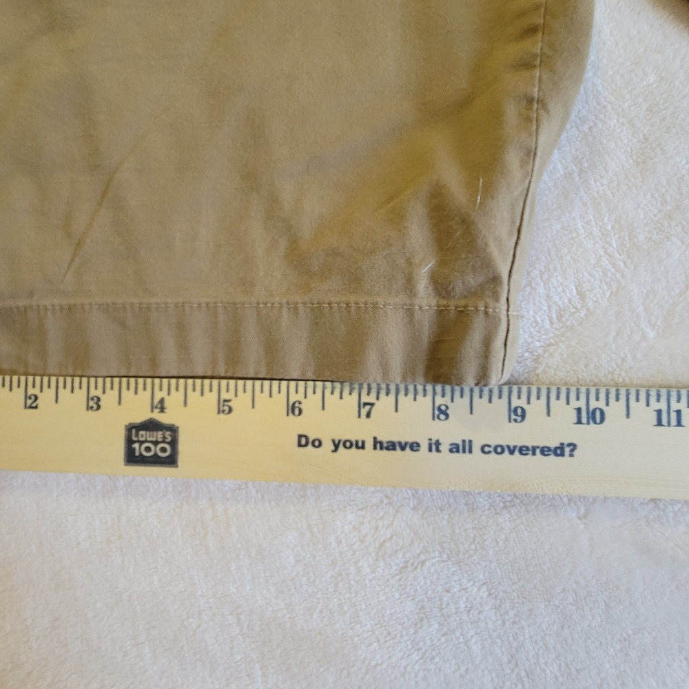 Abercrombie & Fitch Chino Shorts Mens 30 Tan Stretch‎ Twill Flat Front Classic - Picture 5 of 9